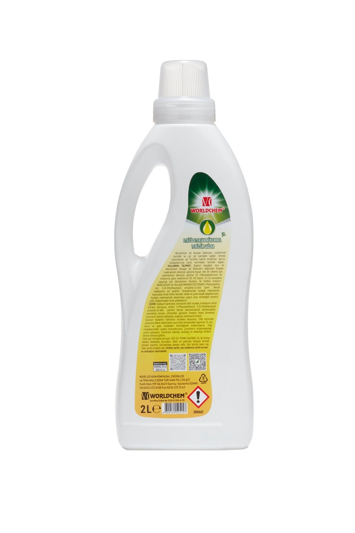 Herbal Dishwasher Detergent Gel Vegan and Eco-Friendly 2 lt