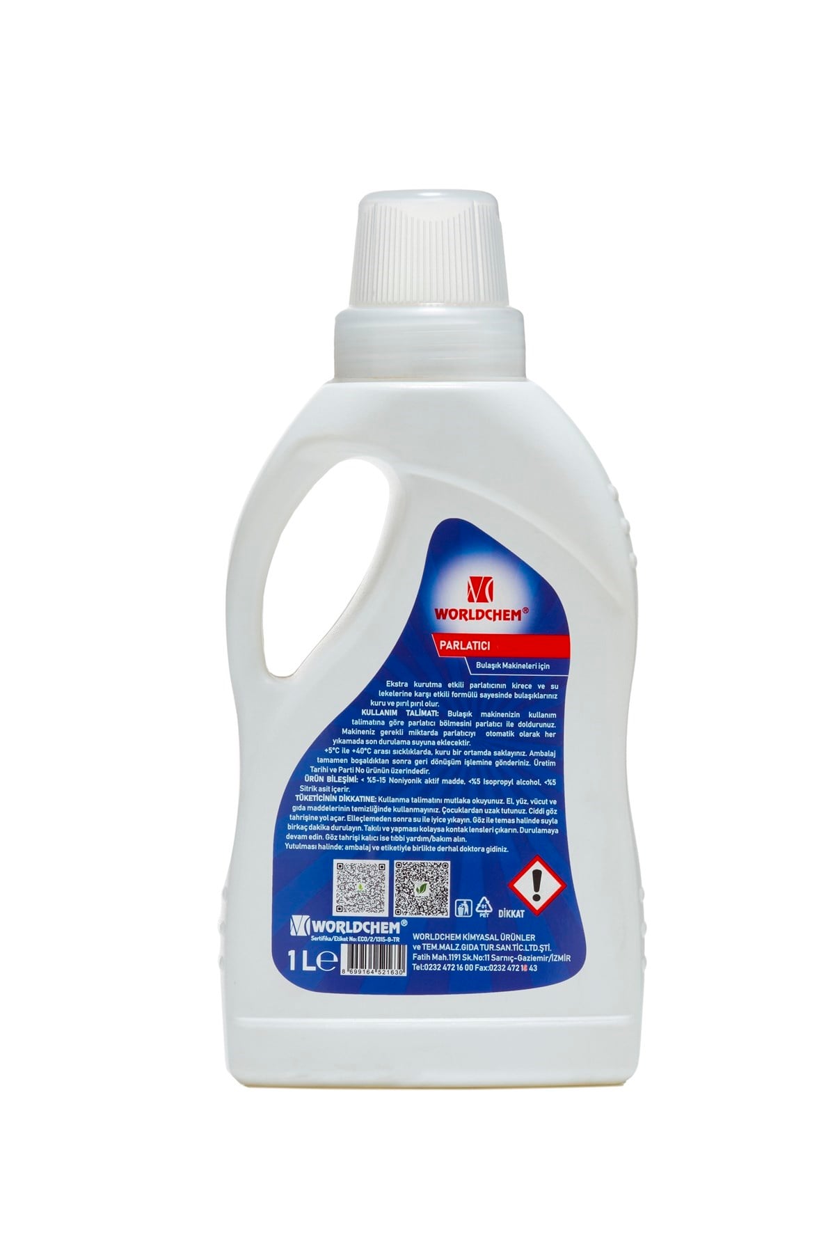 Vegetable Dishwasher Rinse Aid Vegan Eco-Friendly 1 lt