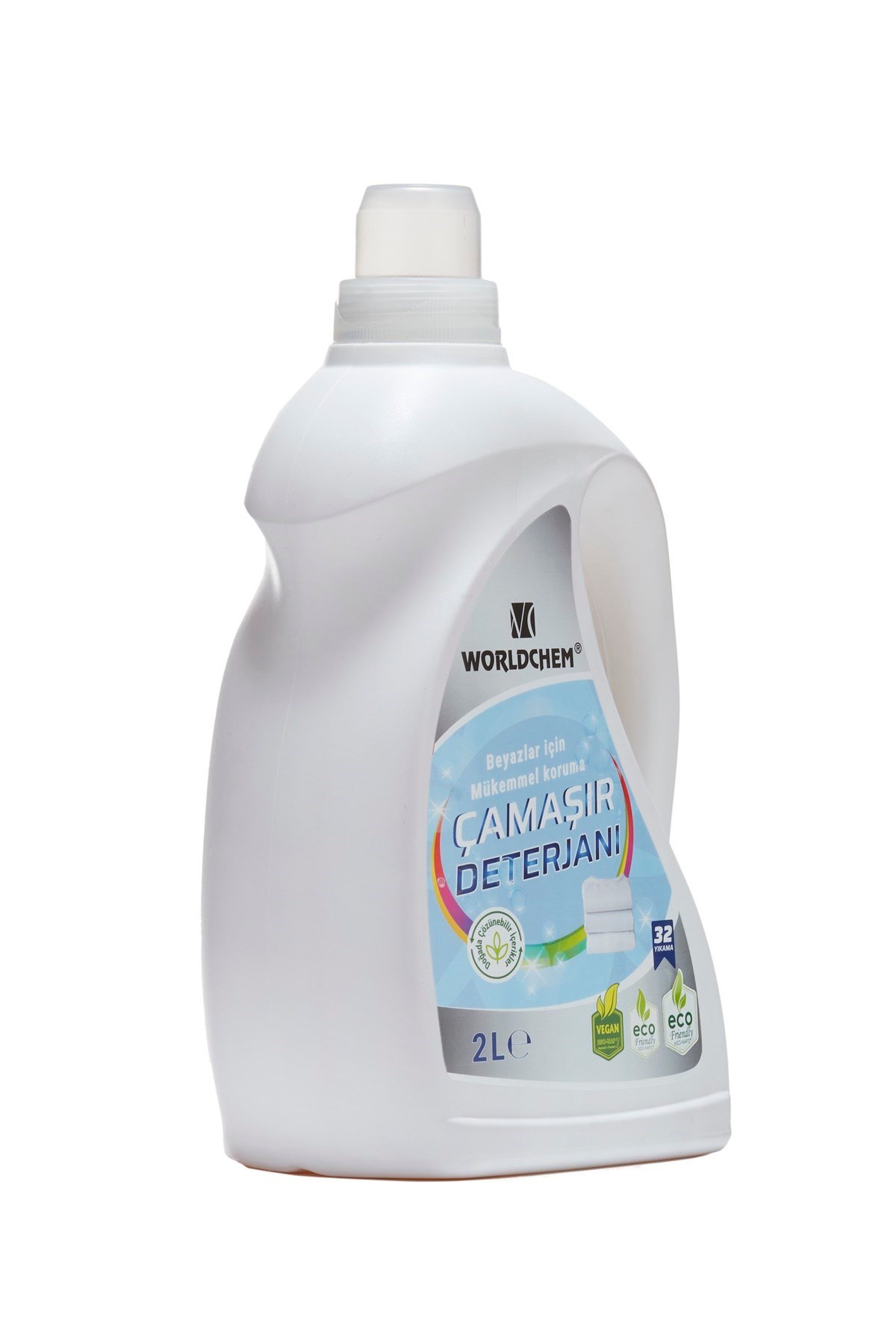 Herbal liquid laundry detergent concentrated for whites 2 lt
