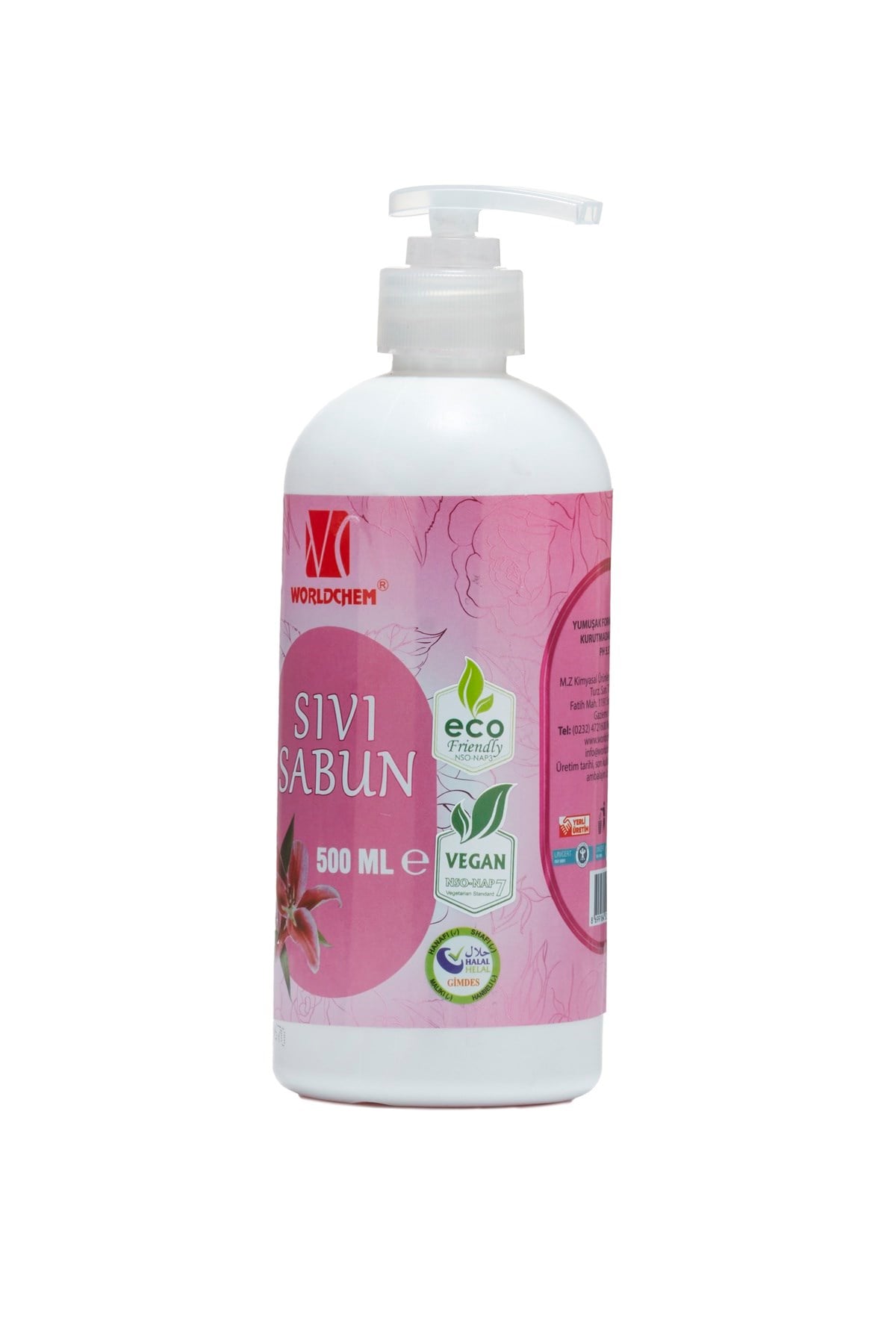 Halal Certified Liquid Soap Vegan and Eco-Friendly 500 ml