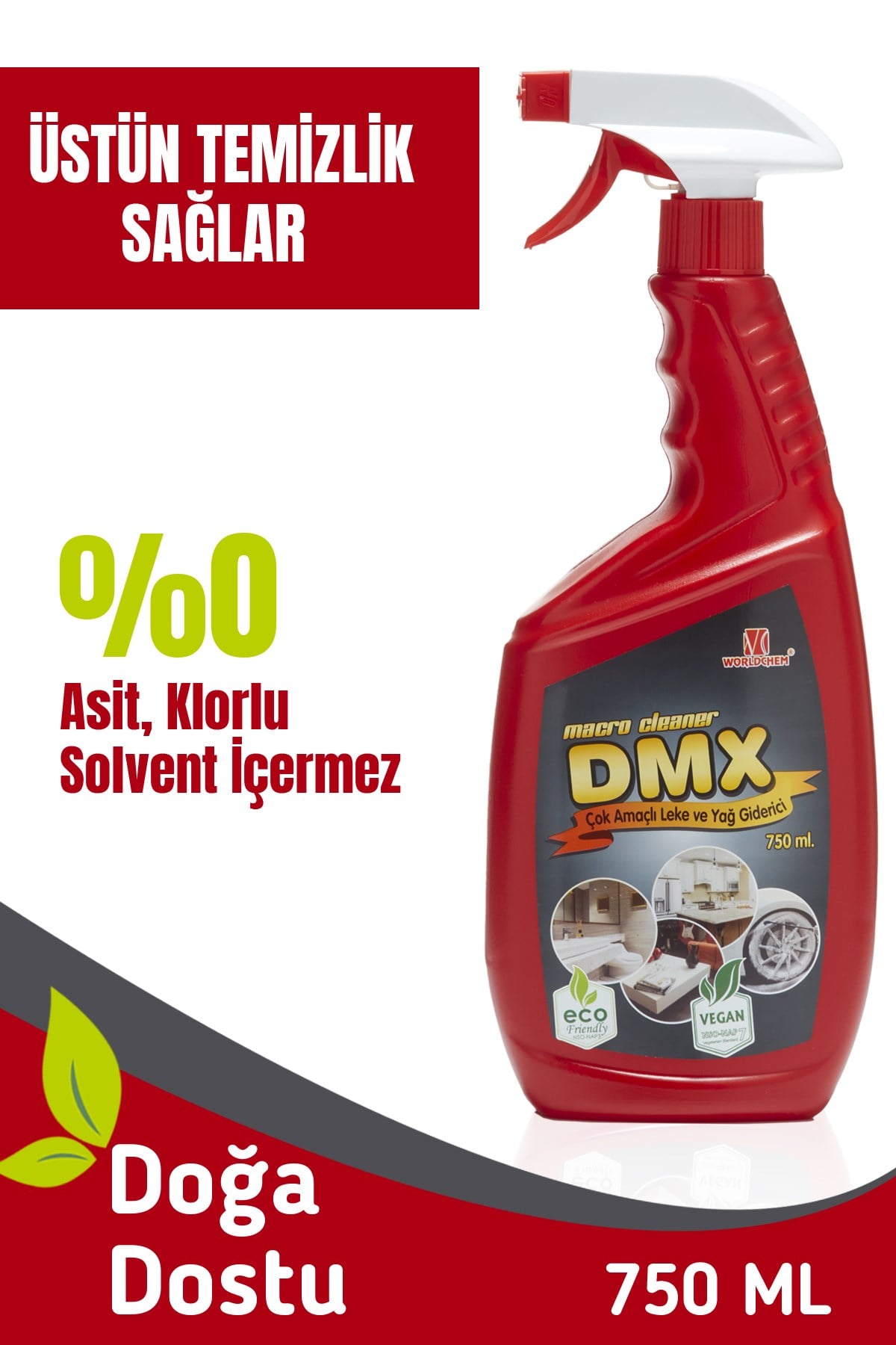 DMX Macro Cleaner Herbal Vegan Multi-Purpose Stain and Oil Remover 750 ml