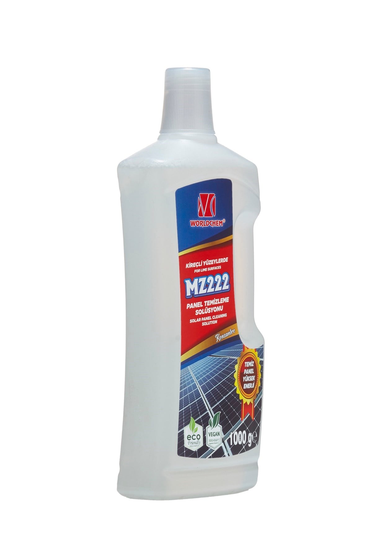 Güneş Paneli Temizleme Solüsyonu MZ 222 Vegan Çevre Dostu 1 L