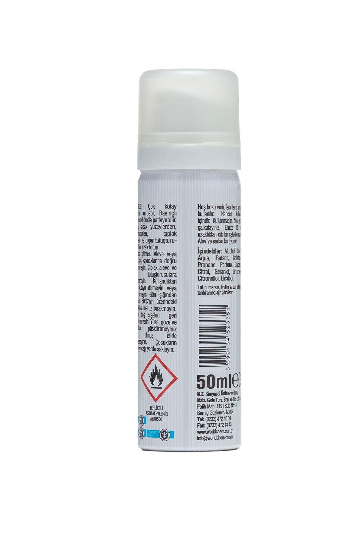 Limon Kolonyası AEROSOL 50 ml 10 Adet