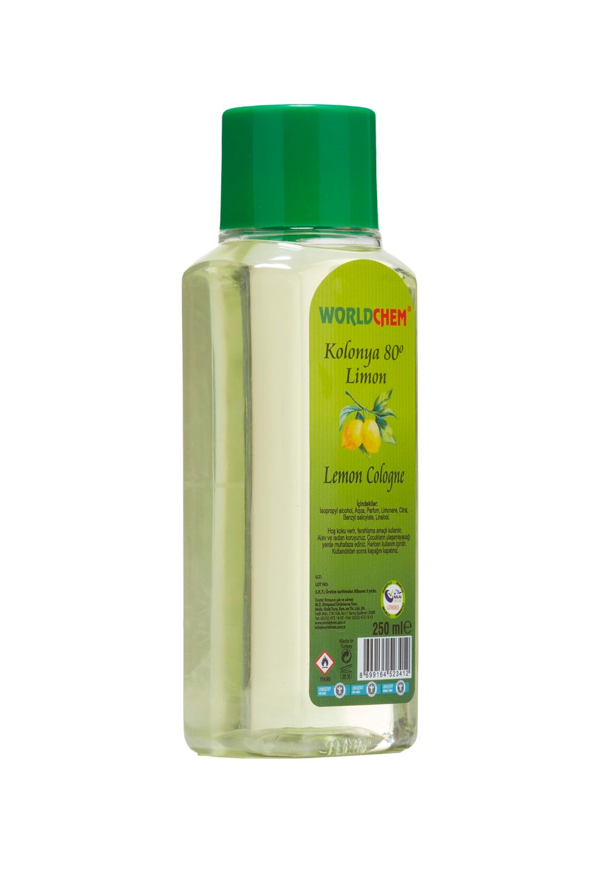 Limon Kolonyası Helal Sertifikalı 250 ml