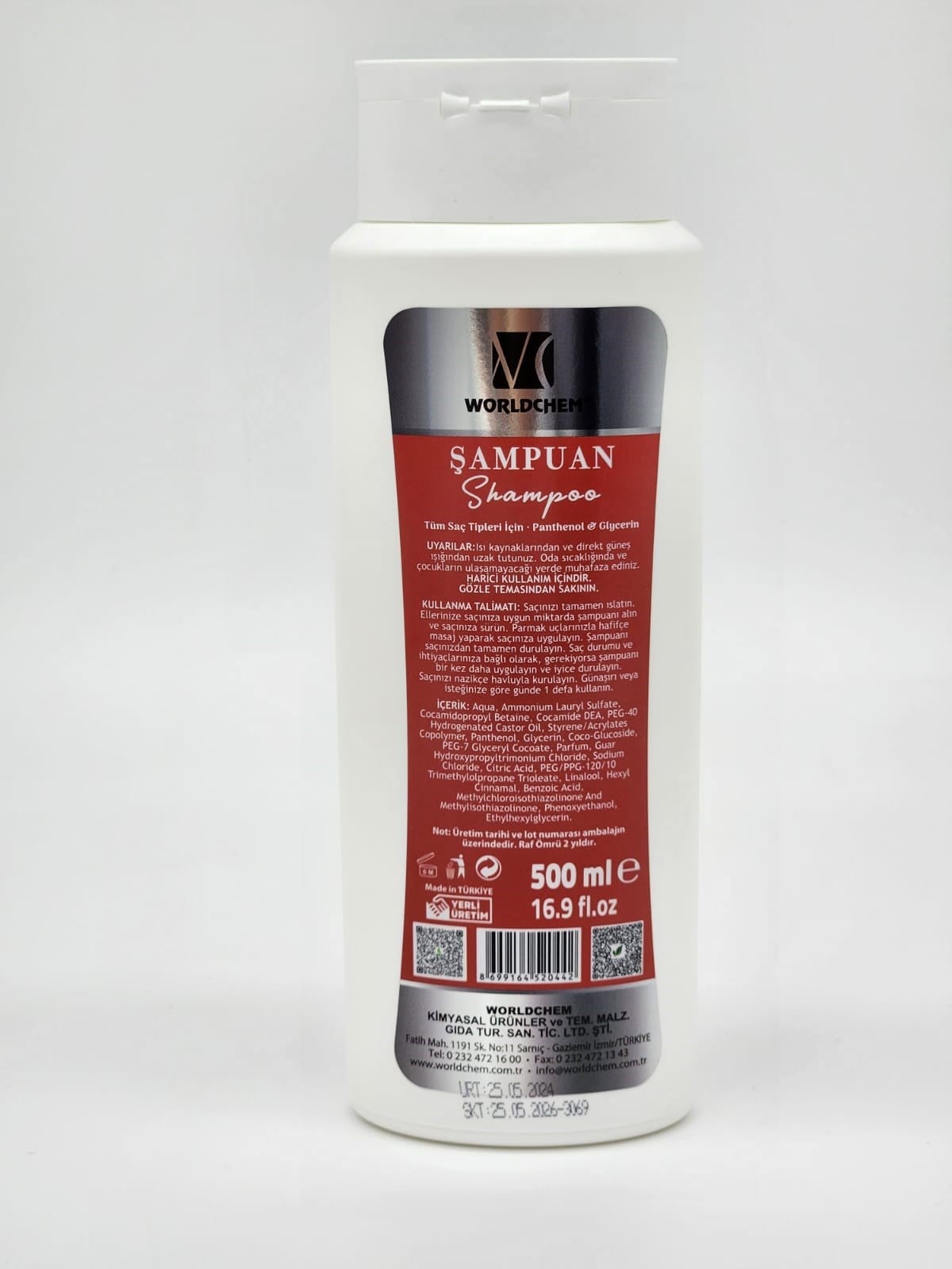 Shampoo with Panthenol & Glycerin 500ml