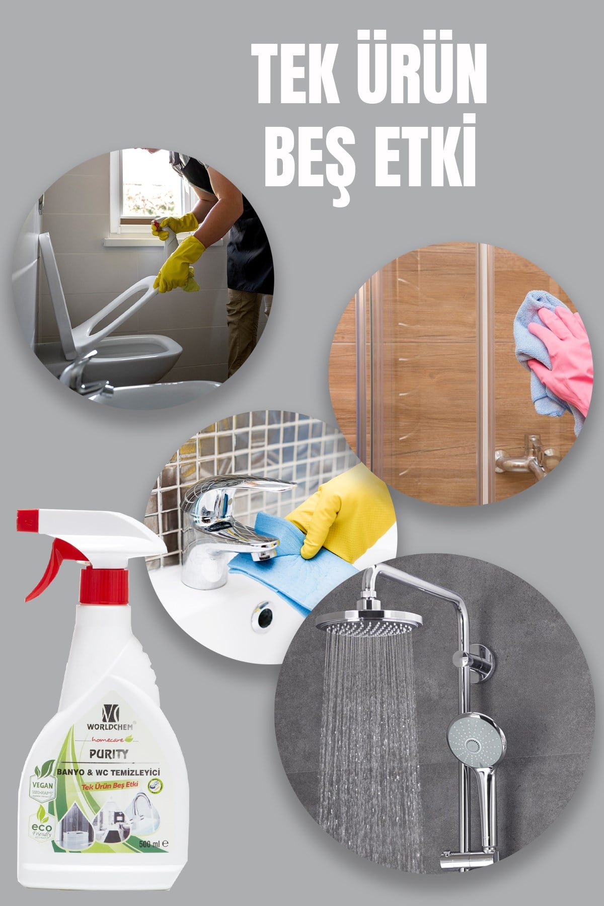 Purity Bitkisel Banyo ve Tuvalet Temizleyici Helal Serfifikalı 500 ml