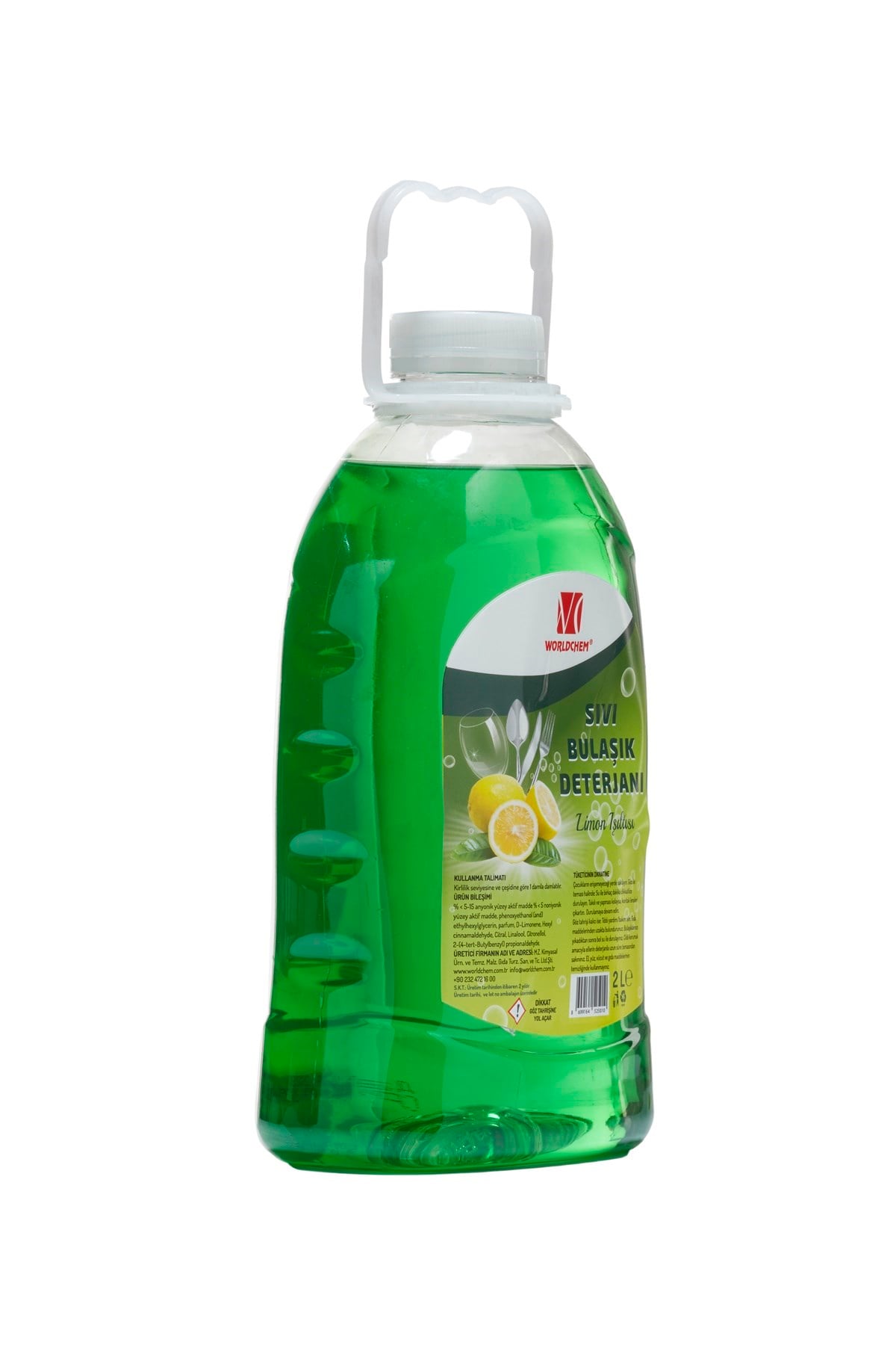 Liquid Dishwasher Detergent Lemon Shine Green 2 Lt