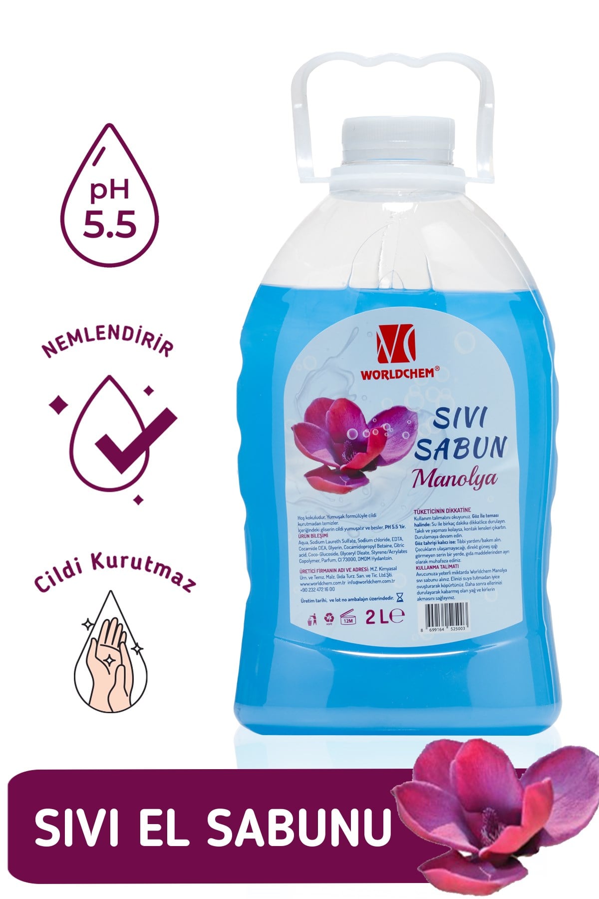 Liquid Soap Magnolia Scented CTM 2lt