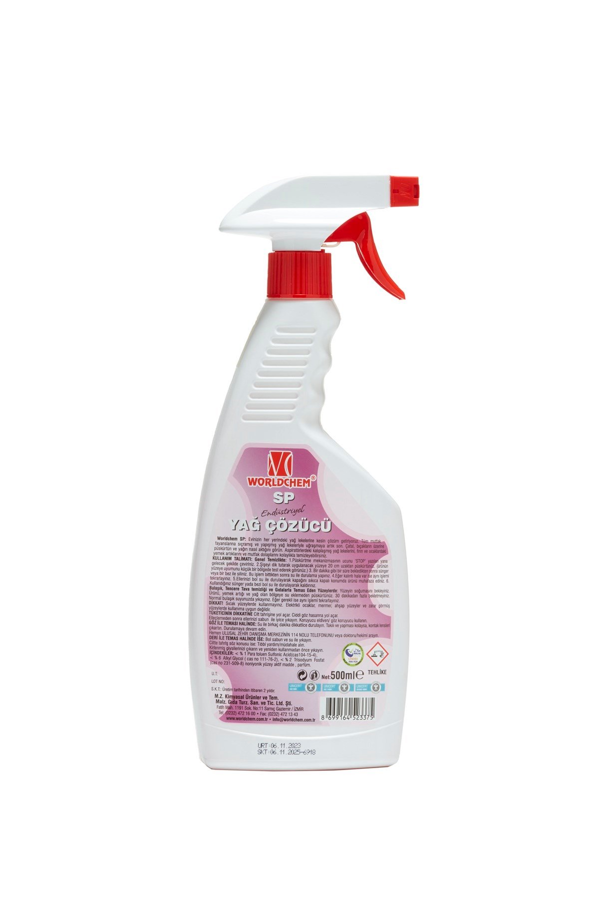 Yağ Çözücü Helal Sertifikalı SP 500 ml