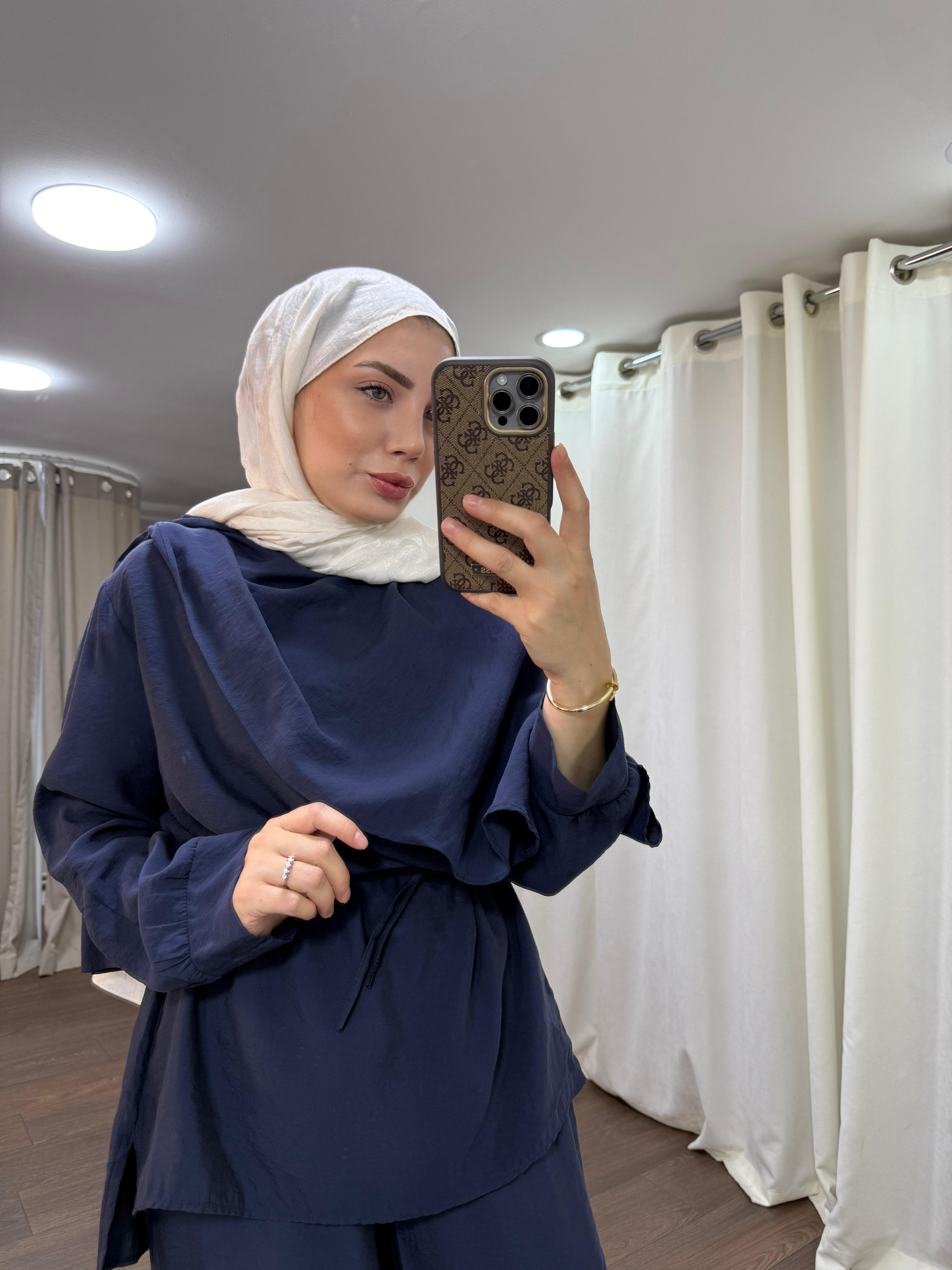 Lacivert Şal Yaka Takım