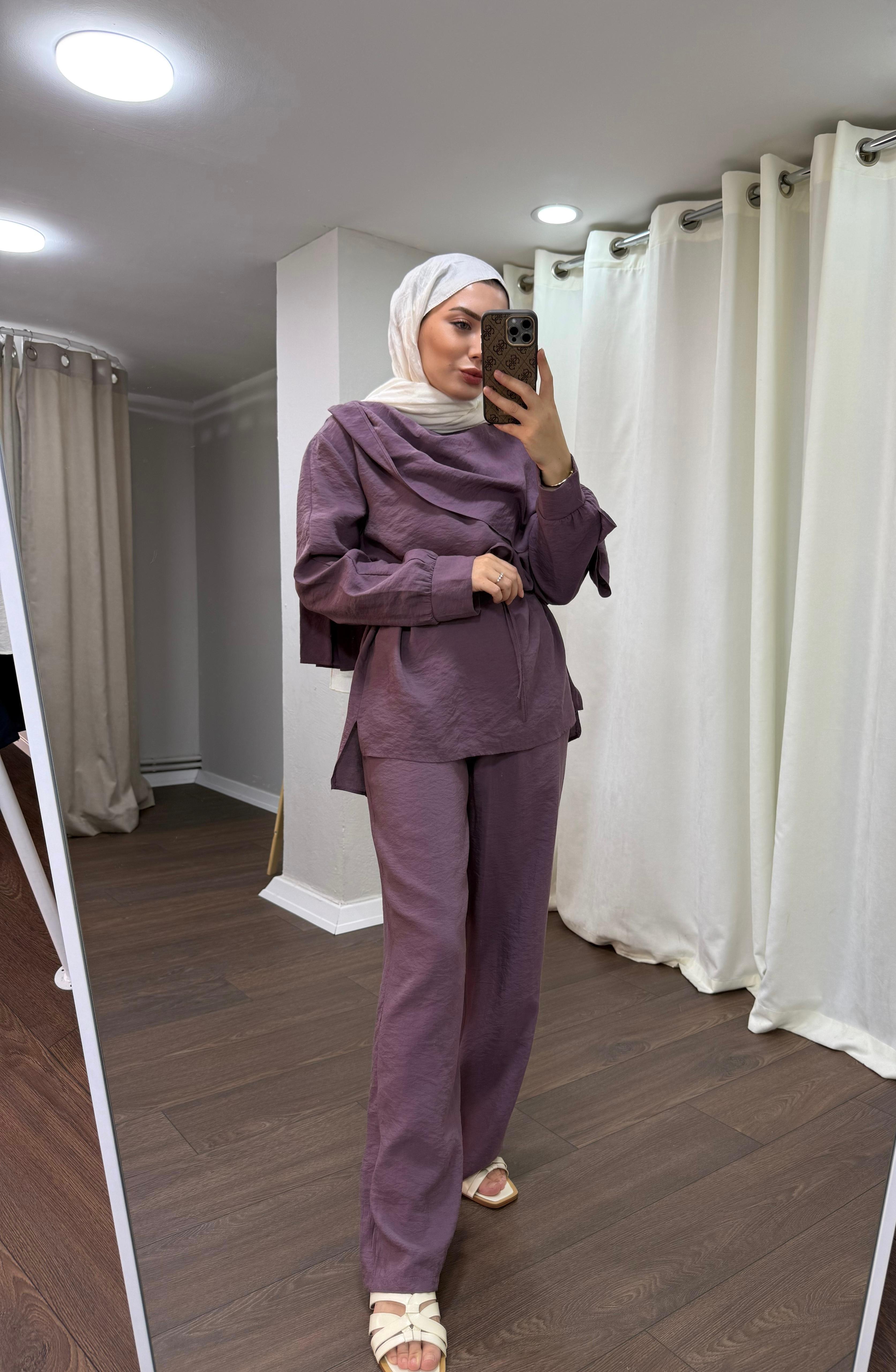 Mürdüm Şal Yaka Takım