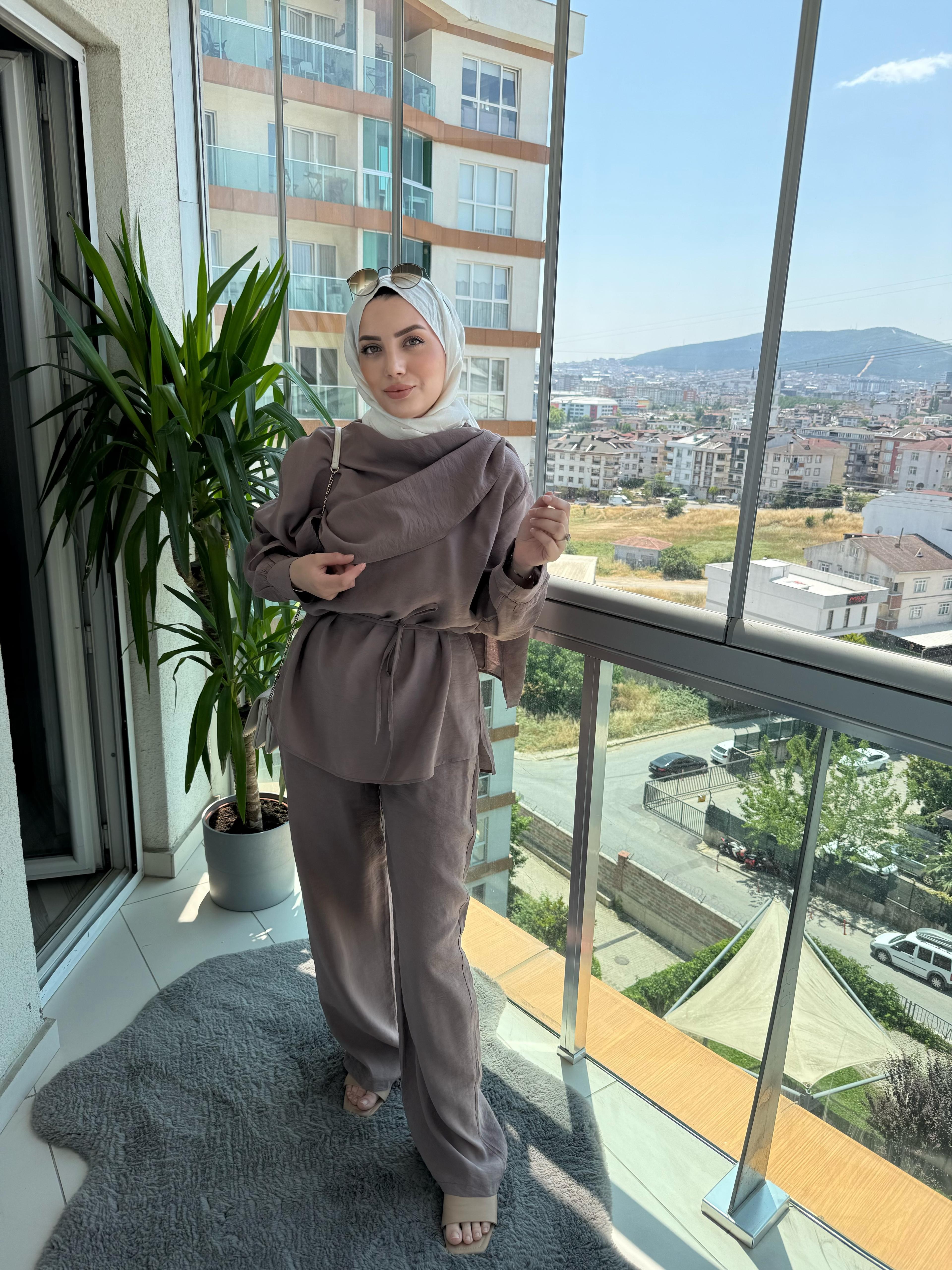 Şallı Bej Takım