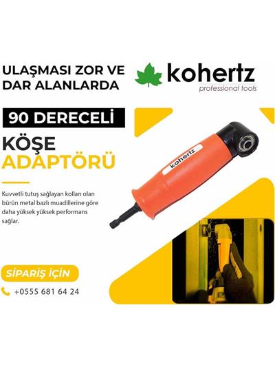 KOHERTZ KÖŞE ADAPTÖRÜ (PLASTİK)