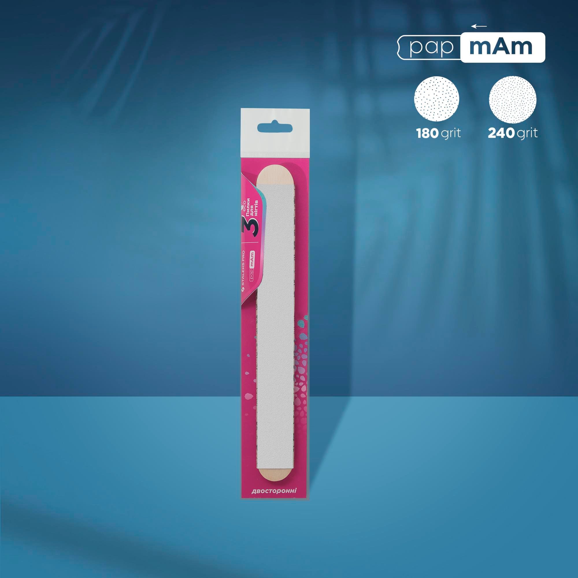 Ahşap bazli papmAm Mix değiştirilebilir başlik seti EXPERT, 180/240 grit (3 adet)