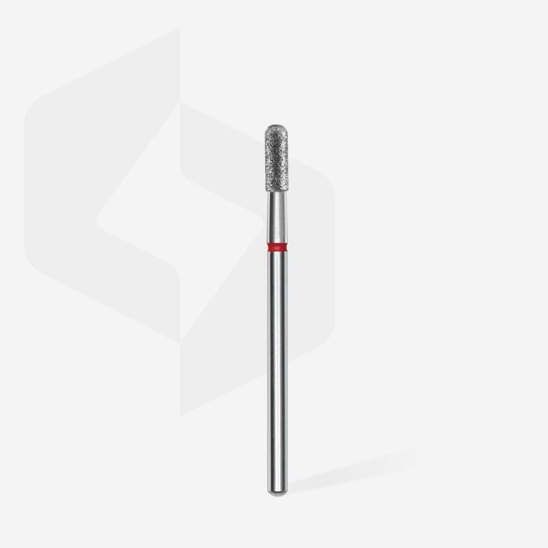 Elmas Yuvarlanmış Silindir Freze EXPERT, Kırmızı, Çap 2,3 mm, Çalışma Kısmı 6,5 mm