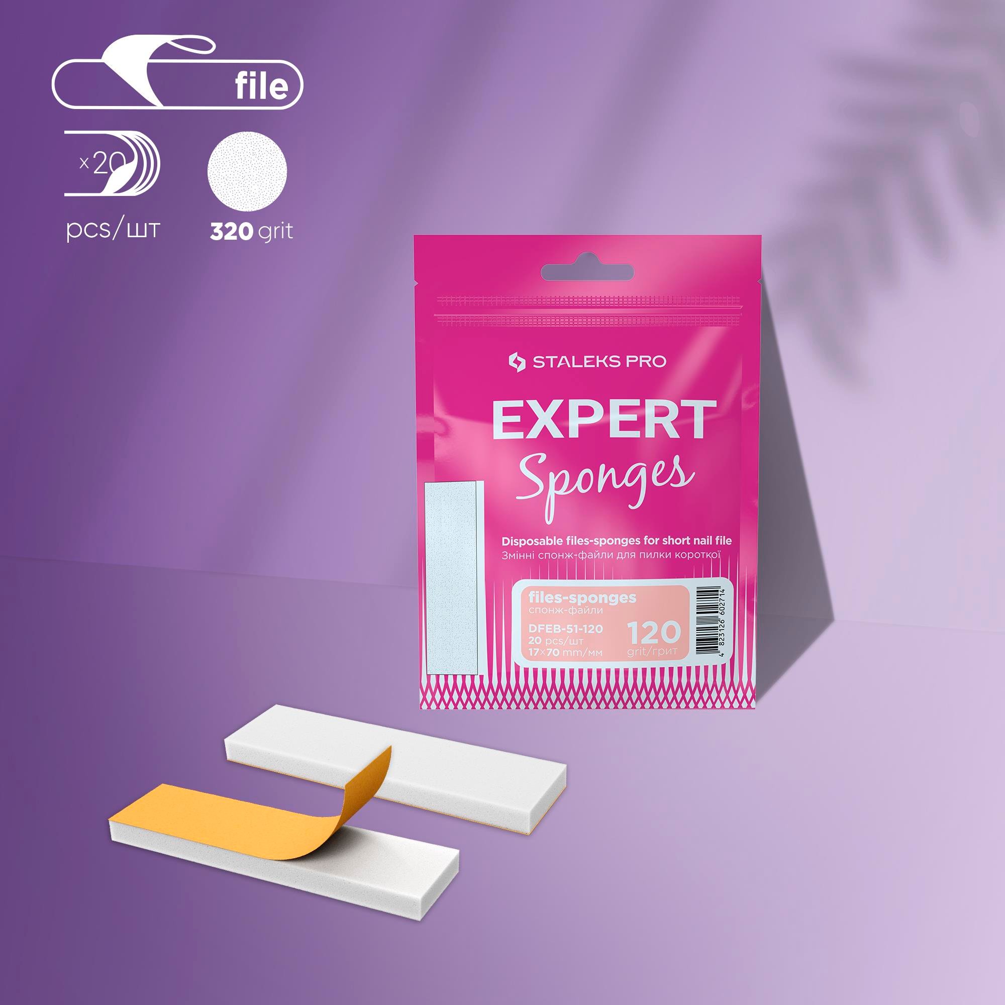 EXPERT 51 Kısa Törpü İçin Yedek Sünger Törpüleri 120 Grit (20 adet)
