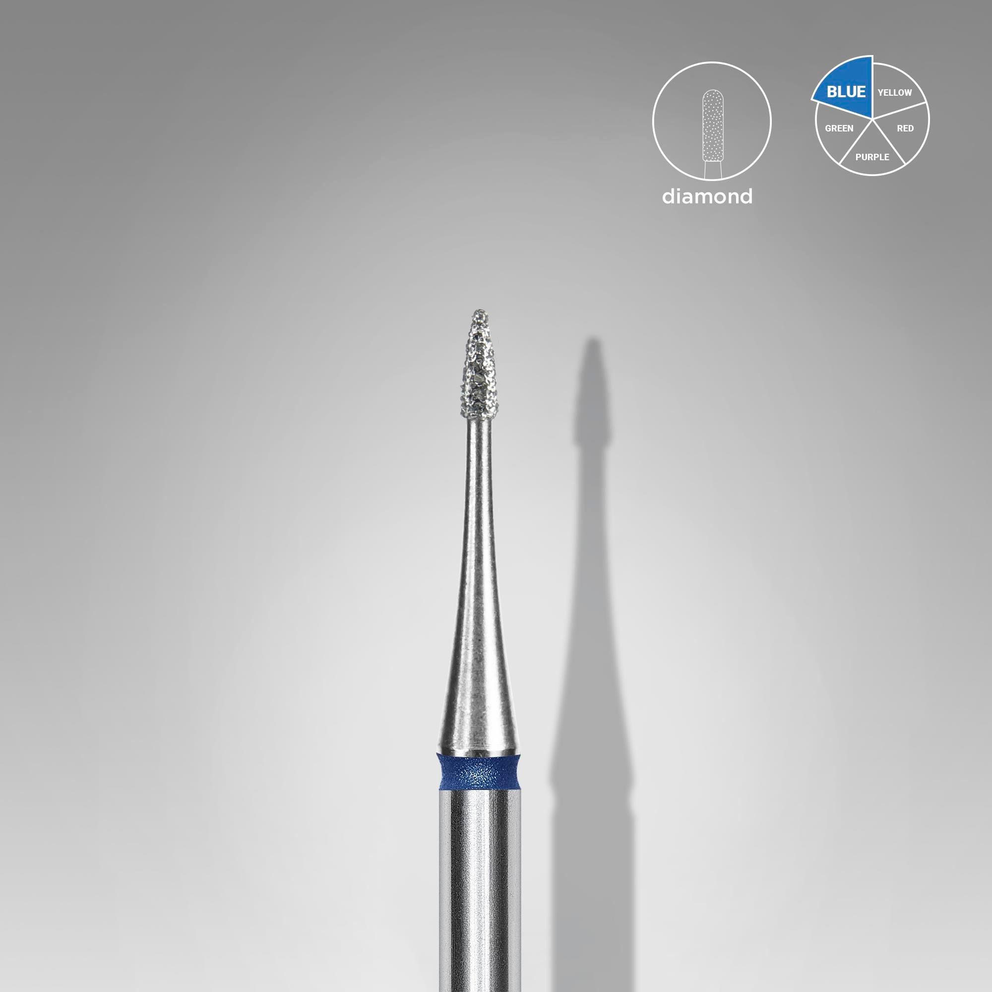 EXPERT Elmas Alev Mini Freze Mavi Çap 1 mm / Çalışma Kısmı 3 mm