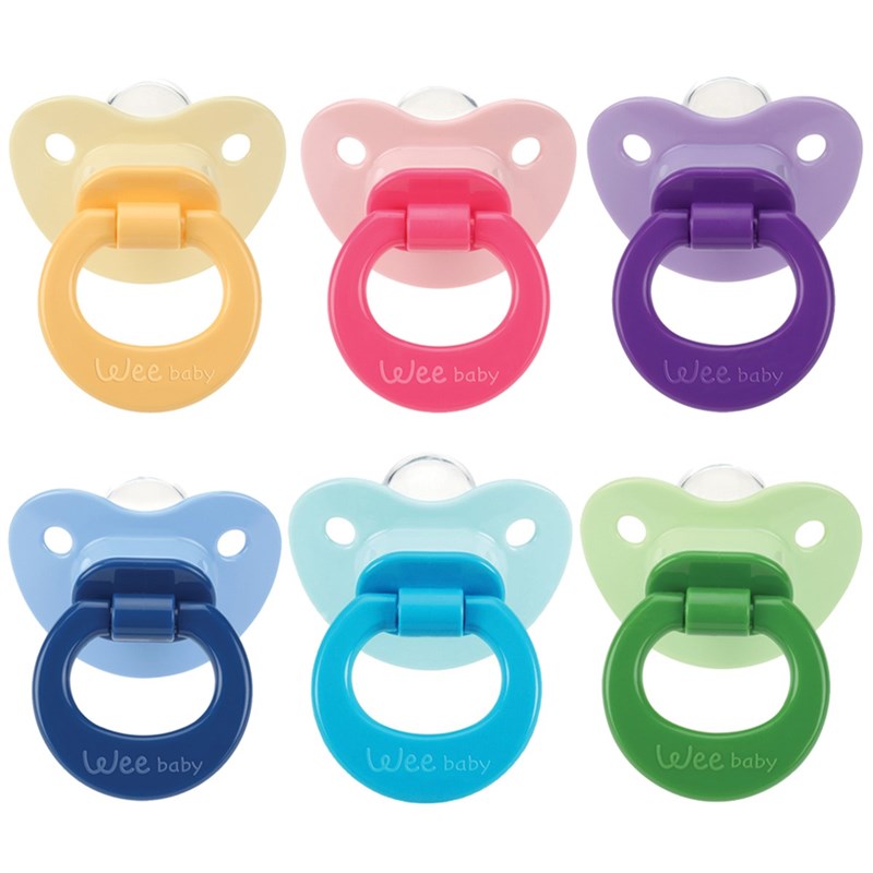 Wee Baby Silikon Akide Damaklı Emzik No:1 Askılı 0-6 Ay