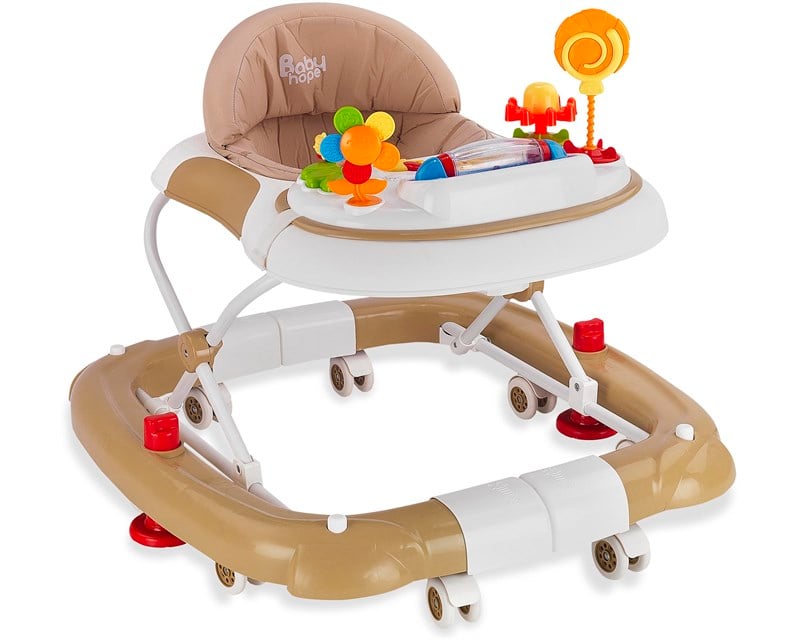 Babyhope 219 Tobby Sallanan Yürüteç Kahverengi
