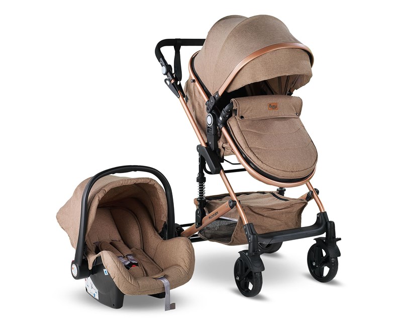 Babyhope BH-3007 Runner Travel Bebek Arabası Gold