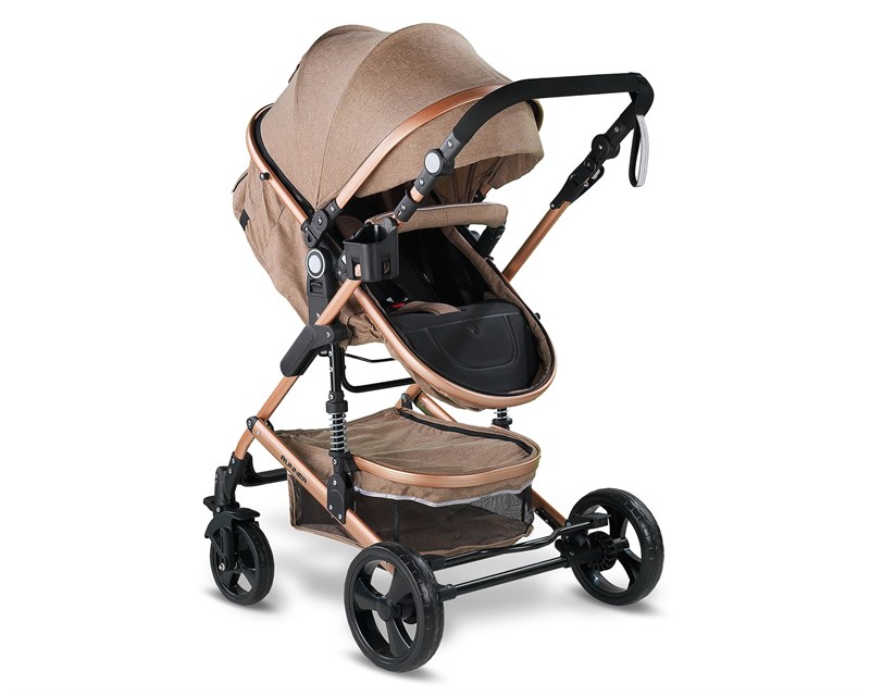 Babyhope BH-3007 Runner Travel Bebek Arabası Gold