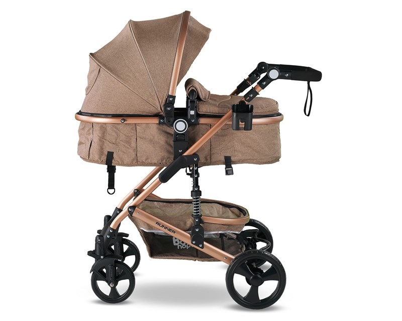 Babyhope BH-3007 Runner Travel Bebek Arabası Gold