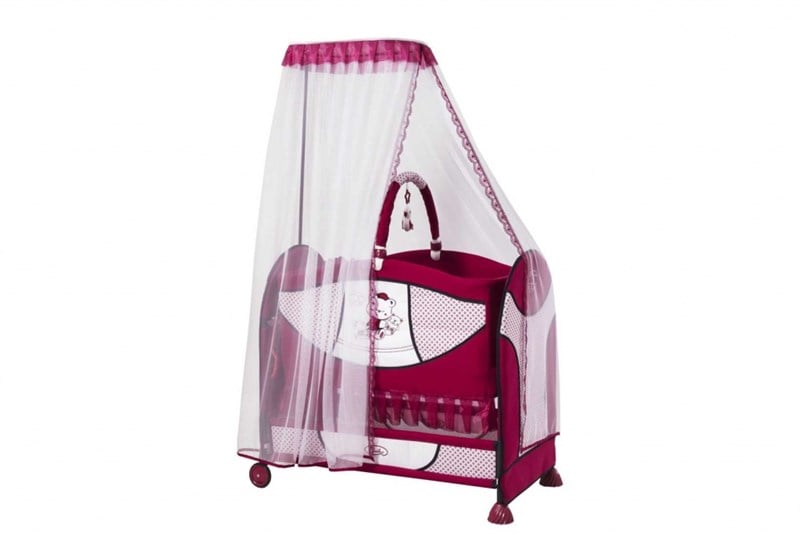 Ciciko C-1006 Lüx Bunny Beşik - Bordo