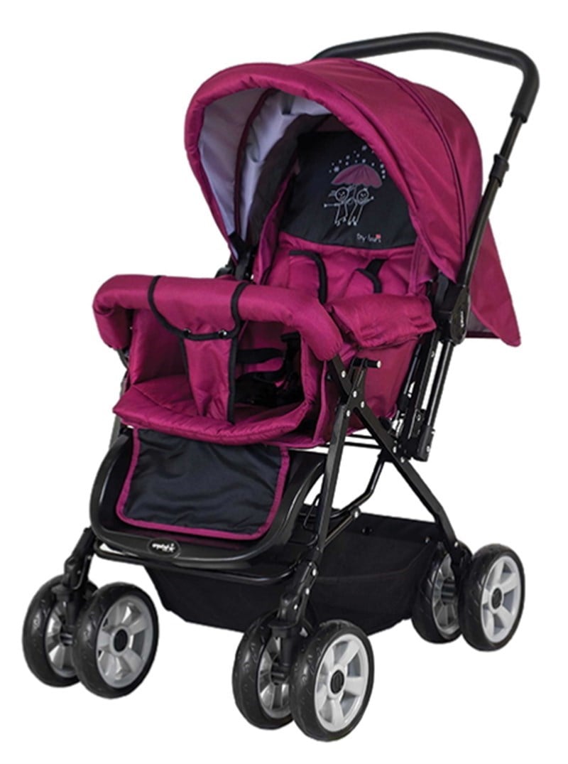Crystal Baby 212 Mega Çift Yönlü Bebek Arabası Mor