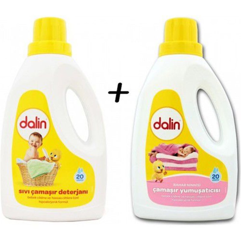 Dalin Çamaşır Deterjanı 1.5lt + Yumuşatıcı 1.5lt