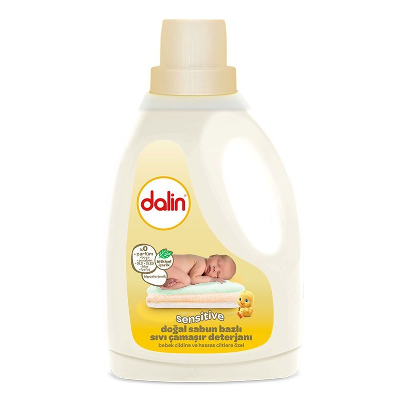 Dalin Çamaşır Deterjanı Sensitive 1.5lt + Yumuşatıcı 1.5lt