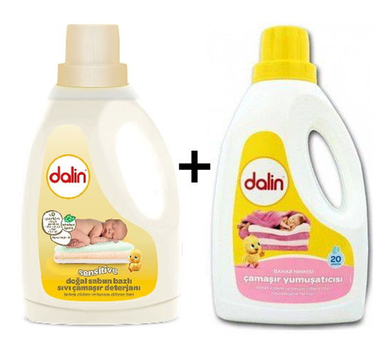 Dalin Çamaşır Deterjanı Sensitive 1.5lt + Yumuşatıcı 1.5lt