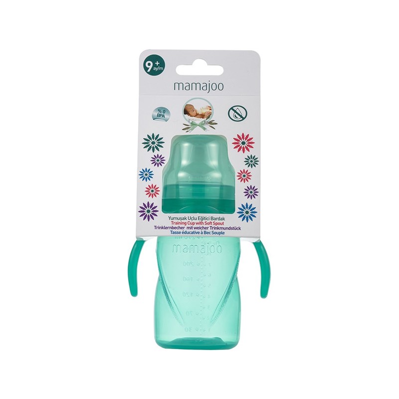 Mamajoo Yumuşak Uçlu Damlatmaz 270 ml Eğitici Bardak
