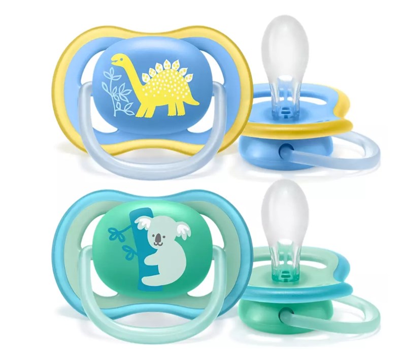 Philips Avent Ultra Air SCF349/11 2'li Silikon Emzik 18+ Ay Mavi