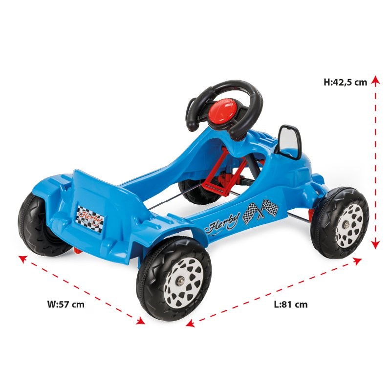 Pilsan 07-302 Herby Pedallı Araba Mavi
