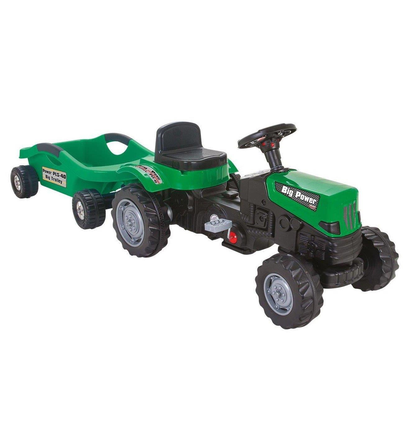 Pilsan Traktör Power Pedallı Big Trolley Römorklu