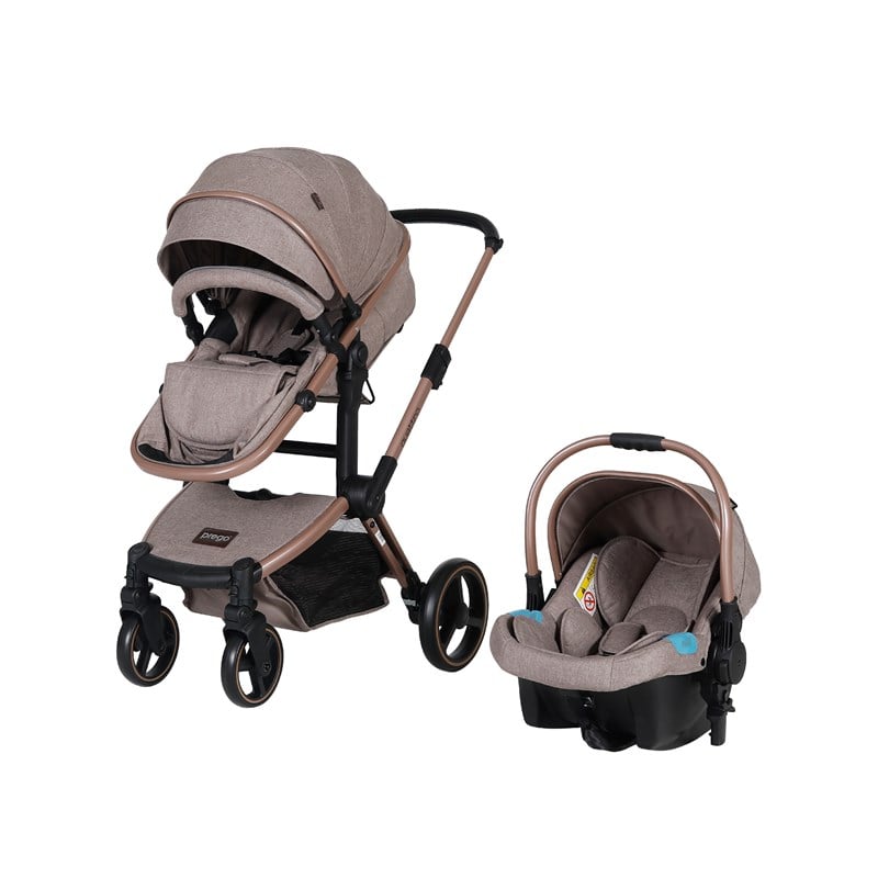 Prego 2087 Quattro Pro Bej Travel Sistem Bebek Arabası