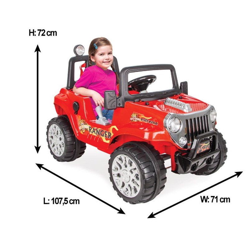 Ranger 12V Akülü Araba Kırmızı
