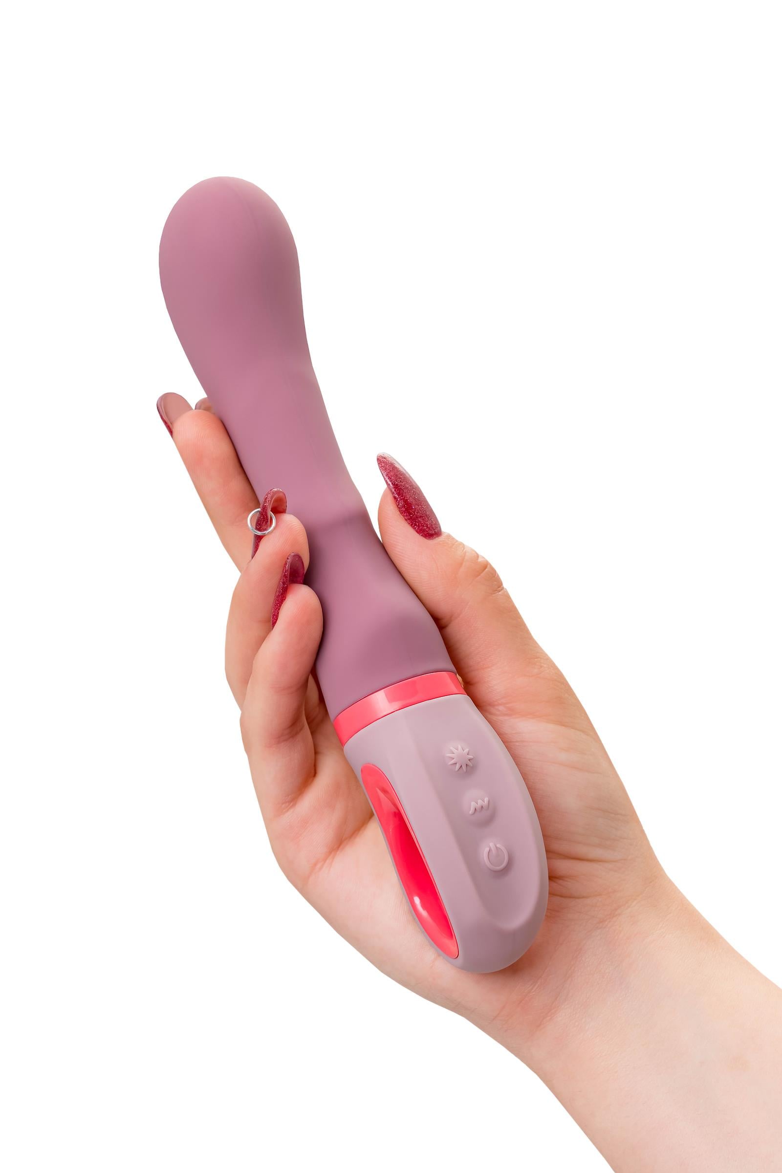 __Вибратор Flovetta ROSE, силикон, розовый, 19 см