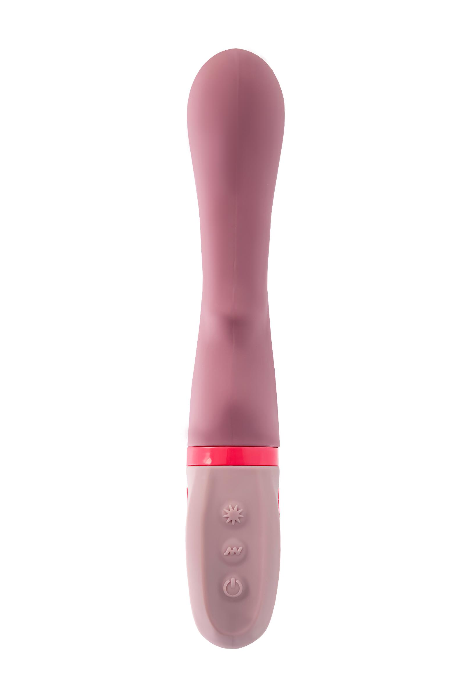 __Вибратор Flovetta ROSE, силикон, розовый, 19 см