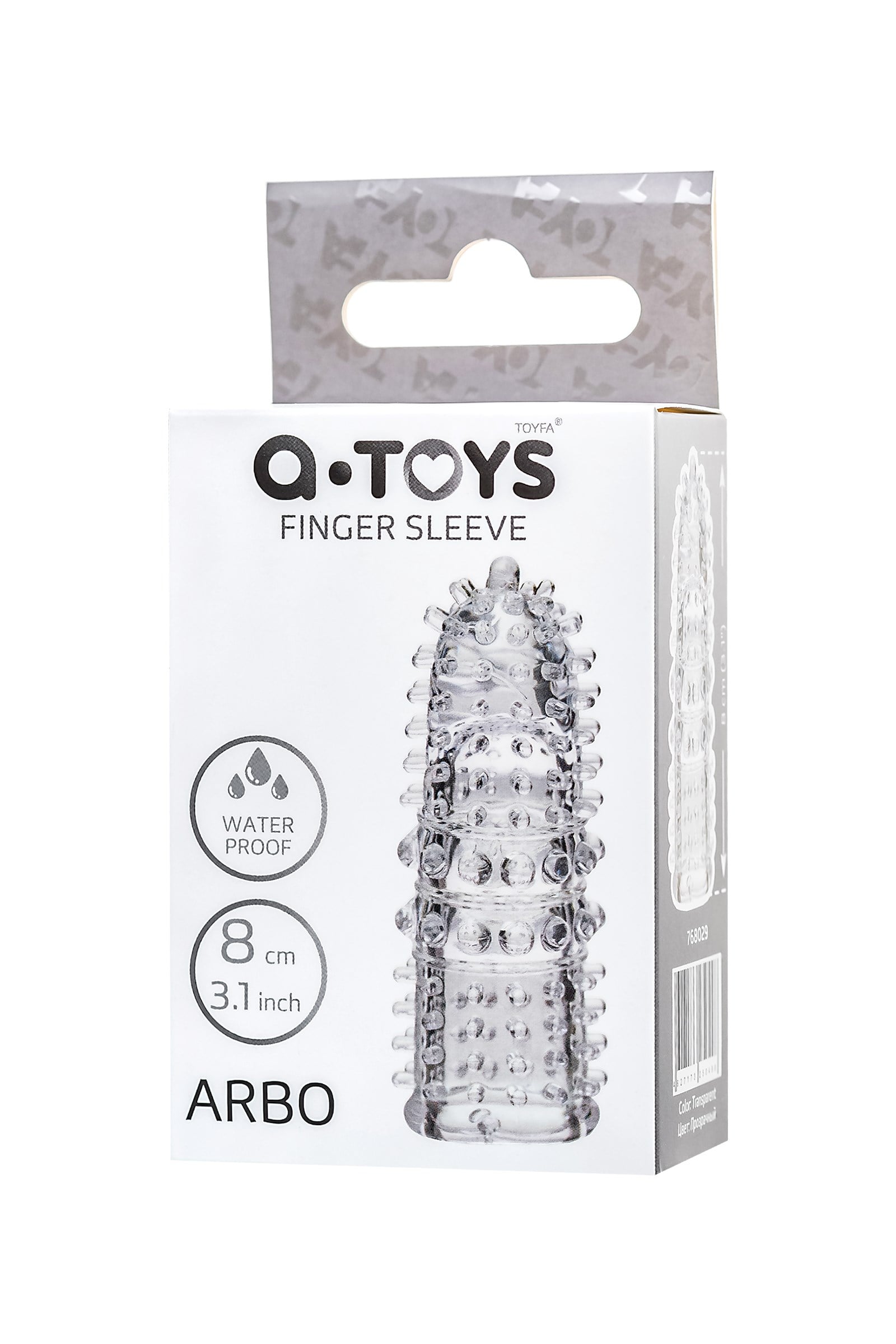 A-Toys Arbo parmak ucu, TRE, transparan, 8 cm