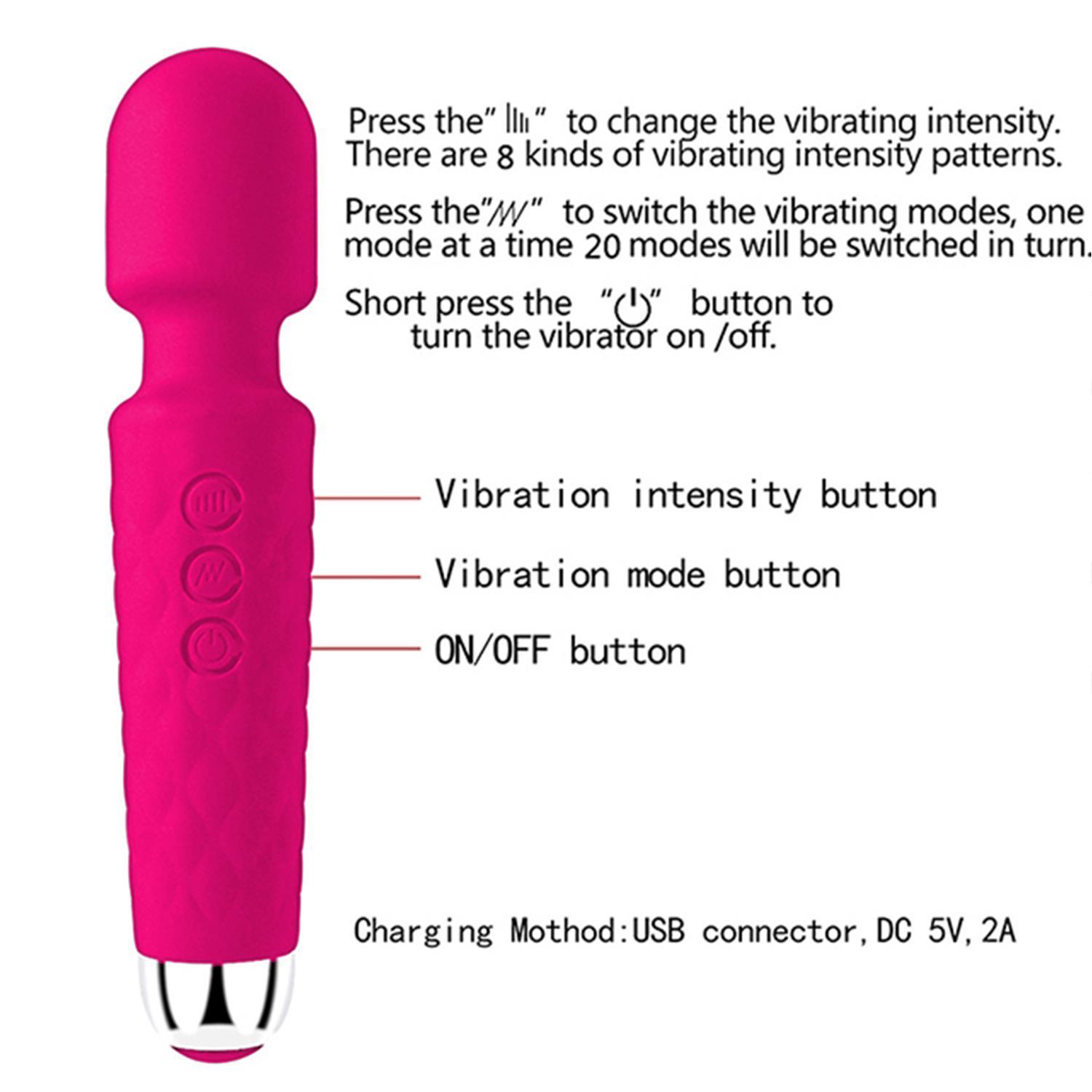 Bükülebilir Başlıklı Wand Vibratör Pembe