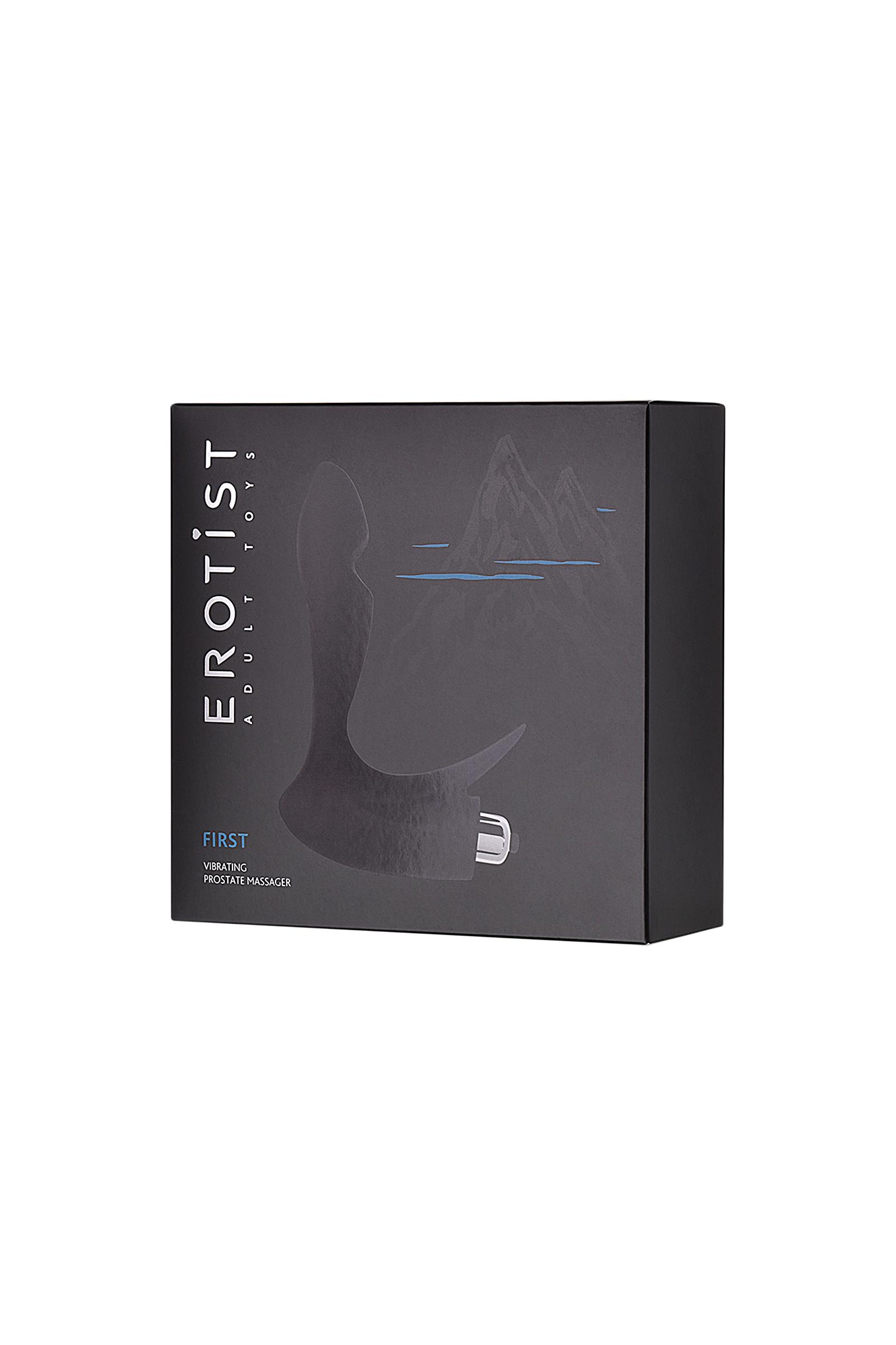 Erotist First Anal Plug, silikon, siyah, 14,4 cm