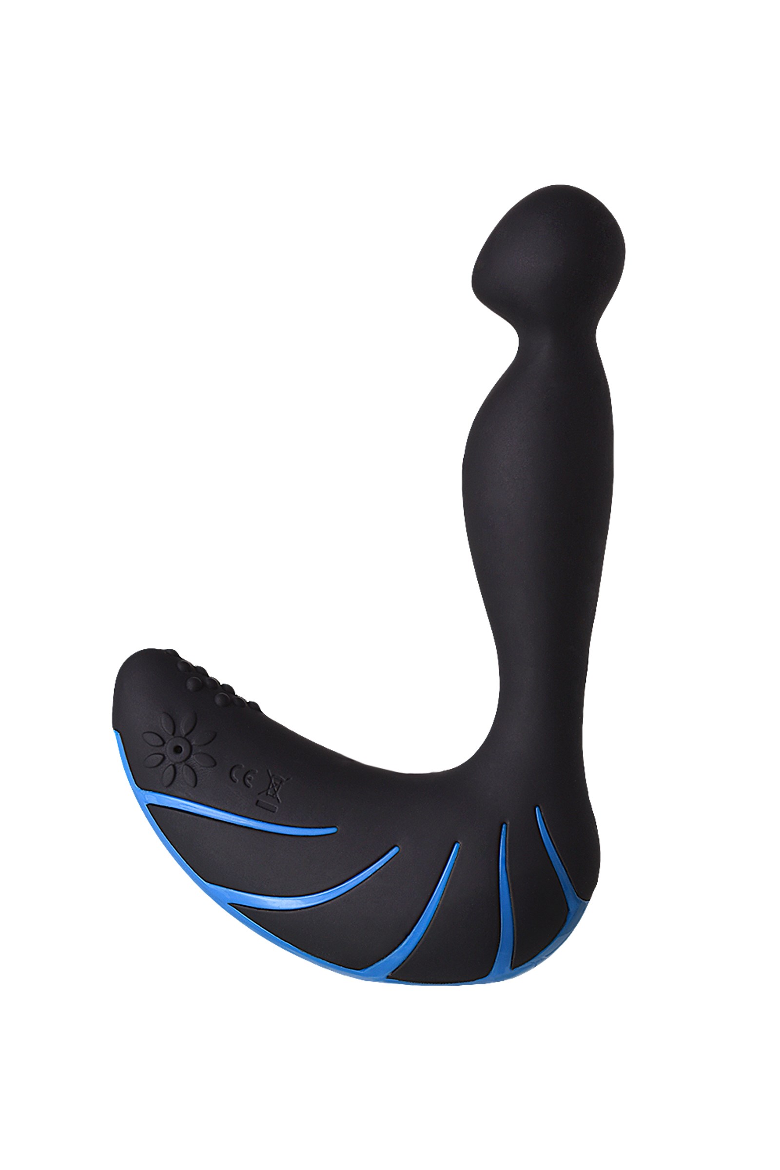 Erotist Üçüncü prostat stimülatörü, silikon, siyah, 15,7 cm