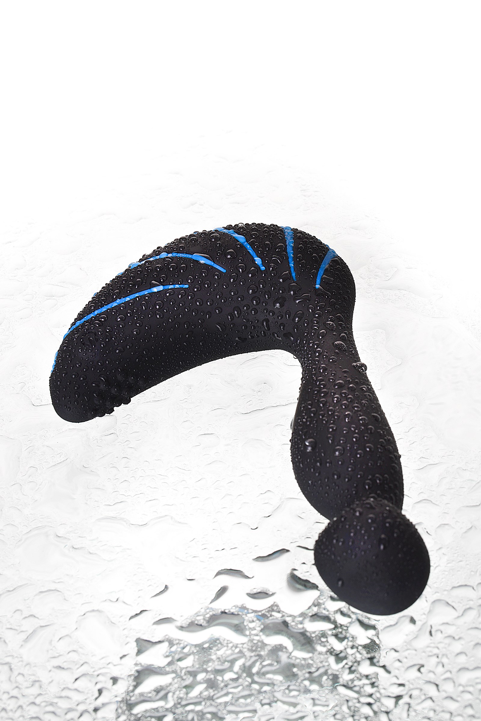 Erotist Üçüncü prostat stimülatörü, silikon, siyah, 15,7 cm