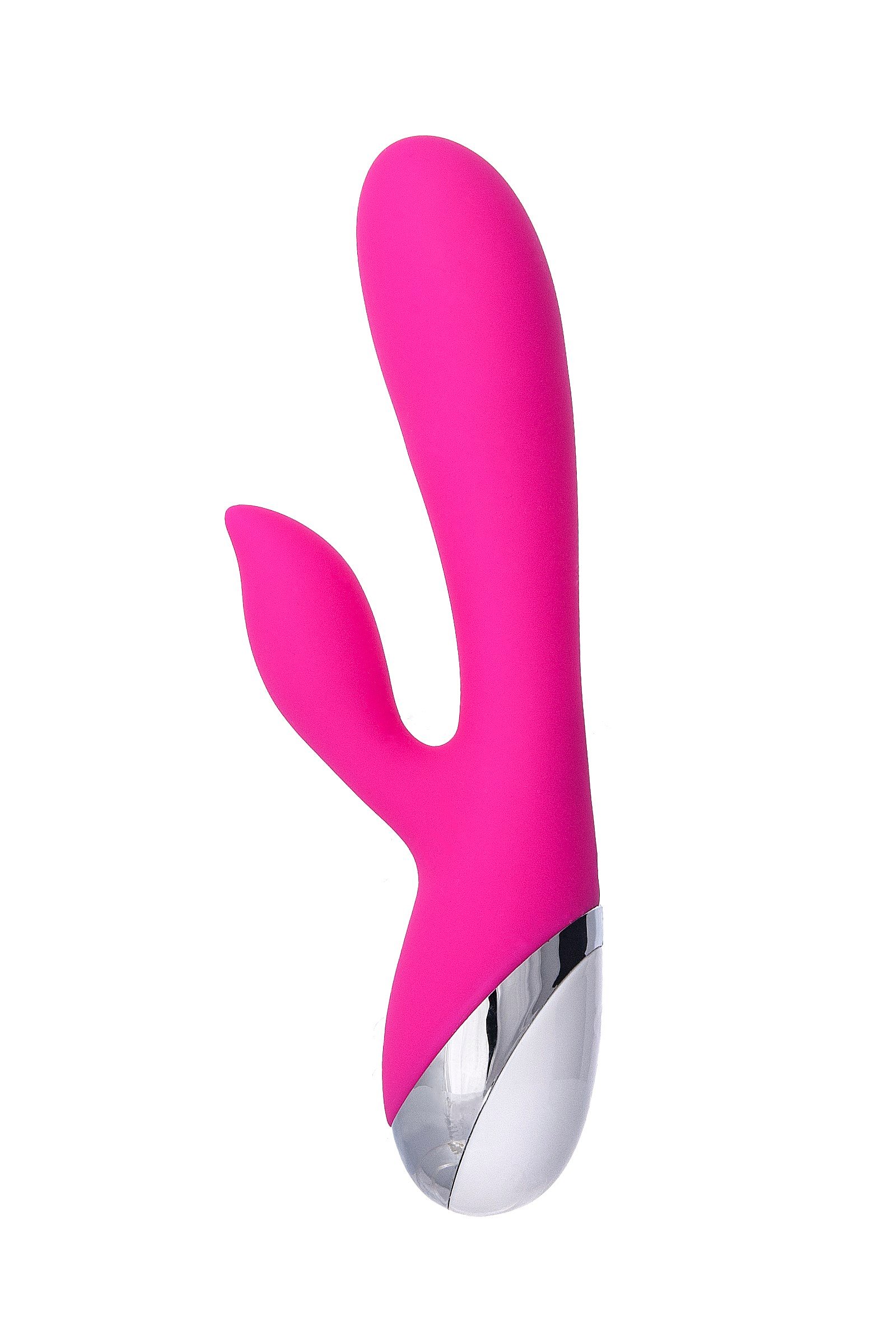 L'EROİNA klitoral stimülatörlü vibratör, silikon, pembe, 19 cm