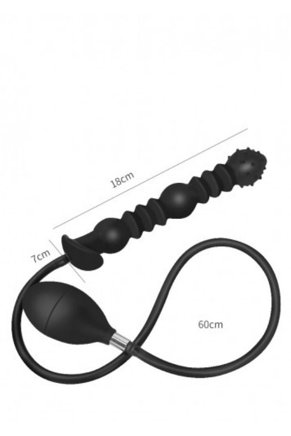 Premium Şişirilebilir Anal Plug Seti – Pompalı Hava Basınçlı Silikon Anal Tıkaç