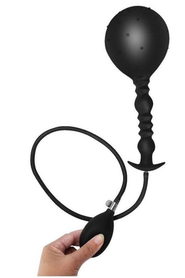 Premium Şişirilebilir Anal Plug Seti – Pompalı Hava Basınçlı Silikon Anal Tıkaç