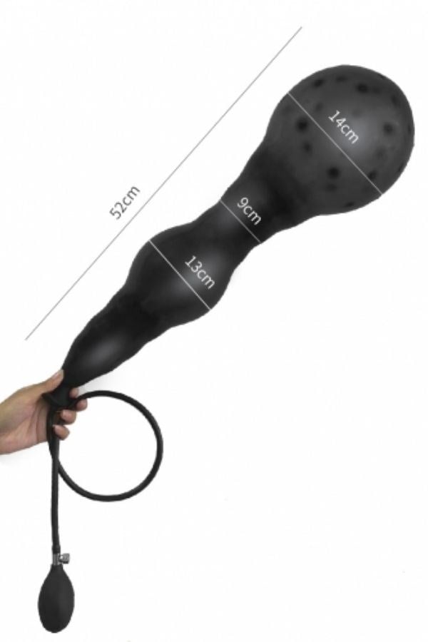 Premium Şişirilebilir Anal Plug Seti – Pompalı Hava Basınçlı Silikon Anal Tıkaç
