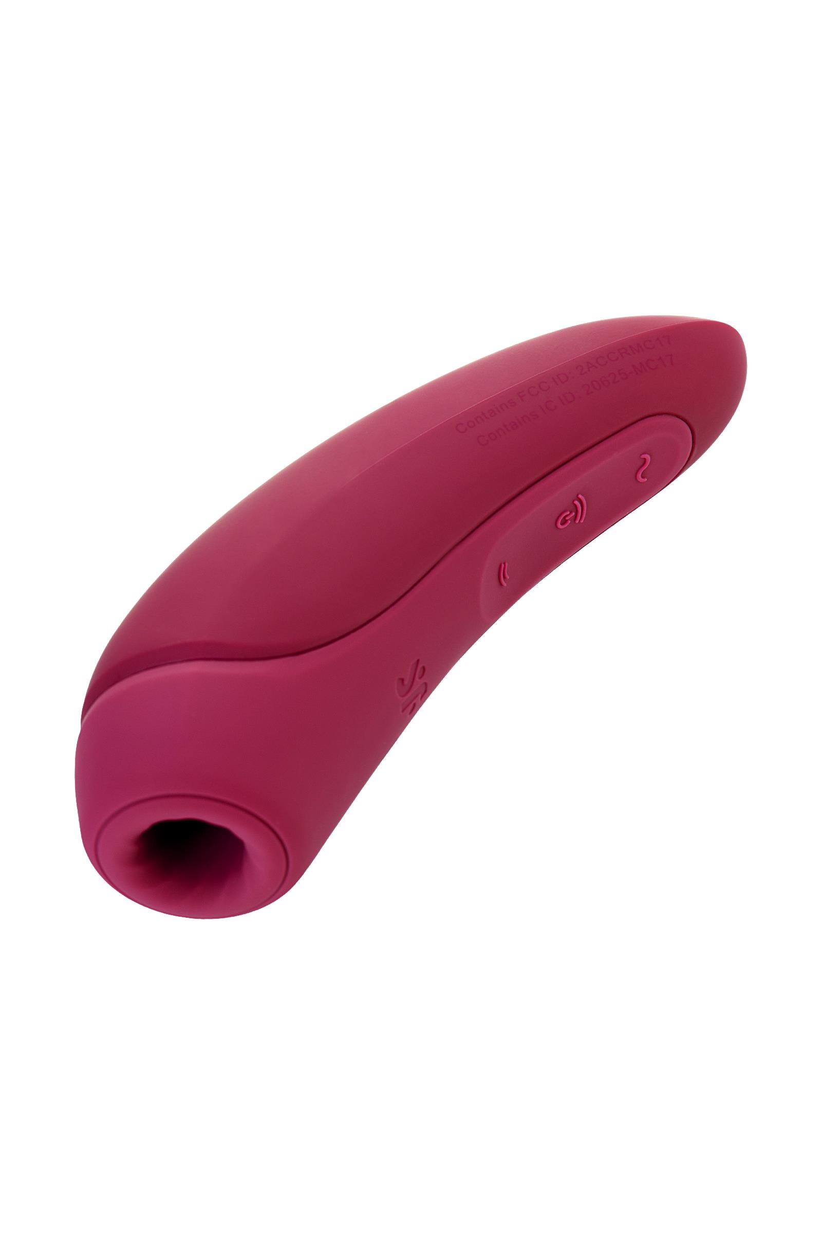 Satisfyer Curvy 1 Connect App Vakum Dalgası Klitoris Vibratörü, silikon, kırmızı, 14,3 cm
