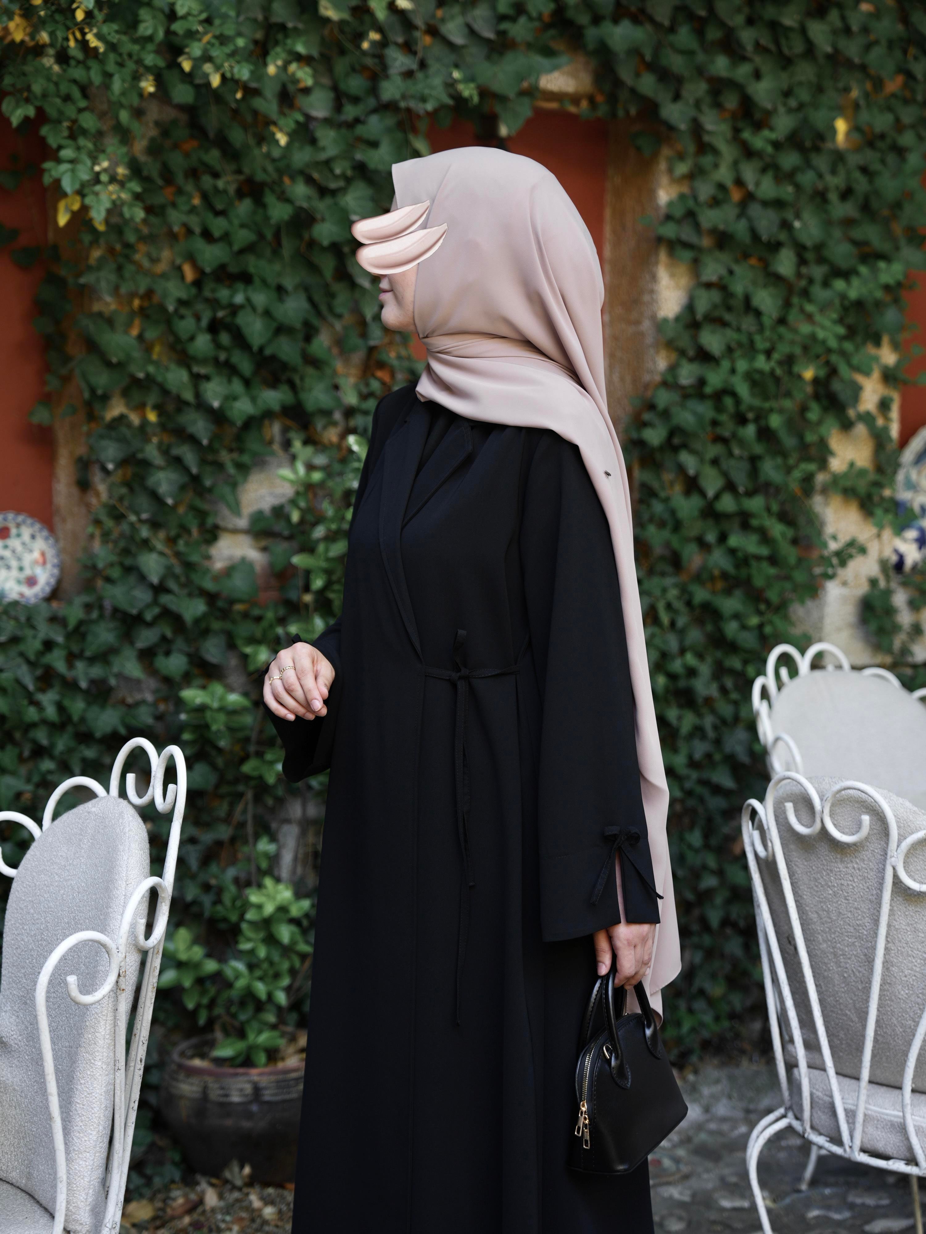 Bağlamalı Kruvaze Trench Siyah